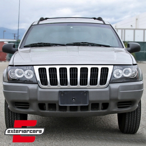 Prednja svjetla Angel Eyes (crna) / JEEP Grand Cherokee (1999-05.2005), LPCH04