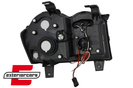 Prednja svjetla Angel Eyes (crna) / Jeep Grand Cherokee WK (2005-2008), LPCH06