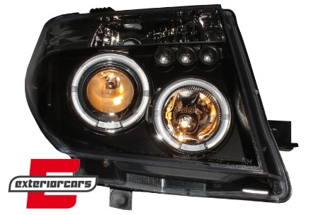 Prednja svjetla Angel Eyes (crna) / Nissan Navara D40 (2004-2009) Nissan Pathfinder R51 (2005-2008), LPNI06