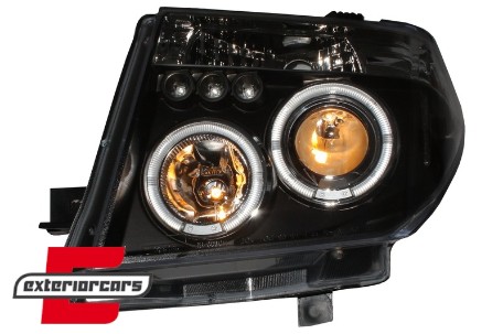 Prednja svjetla Angel Eyes (crna) / Nissan Navara D40 (2004-2009) Nissan Pathfinder R51 (2005-2008), LPNI06