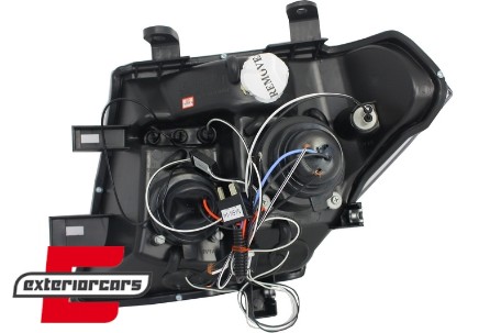 Prednja svjetla Angel Eyes (crna) / Nissan Navara D40 (2004-2009) Nissan Pathfinder R51 (2005-2008), LPNI06