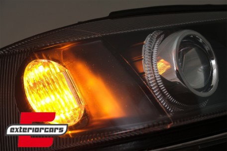 Prednja svjetla Angel Eyes (crna) / Opel Astra G (1997-2004), LPOP32