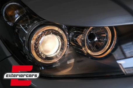 Prednja svjetla Angel Eyes (crna) / Opel Astra H (2004-2010), LPOP72
