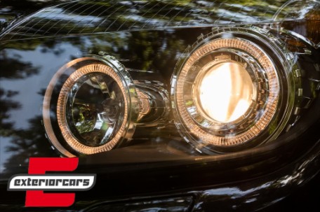 Prednja svjetla Angel Eyes (crna) / Opel Astra H (2004-2010), LPOP72