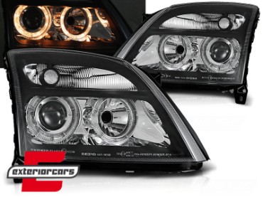 Prednja svjetla Angel Eyes (crna) / Opel Vectra C Signum (2002-2005), LPOP33