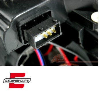 Prednja svjetla Angel Eyes (crna) / Opel Vectra C Signum (2002-2005), LPOP33