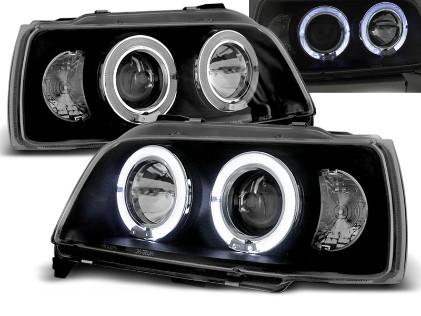 Prednja svjetla Angel Eyes (crna) / Renault Clio (1990-1995), LPRE02