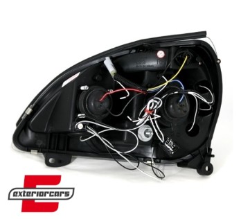 Prednja svjetla Angel Eyes (crna) / Renault Clio II (2001-2005), LPRE14
