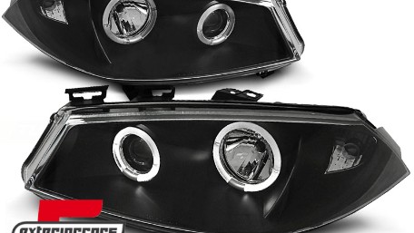 Prednja svjetla Angel Eyes (crna) / RENAULT MEGANE 2 (2002-2005), LPRE12