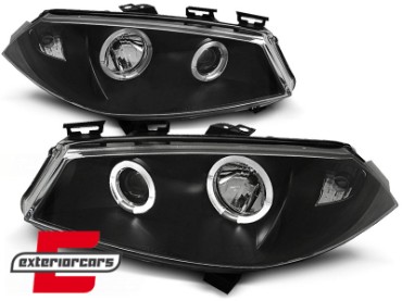 Prednja svjetla Angel Eyes (crna) / RENAULT MEGANE 2 (2002-2005), LPRE12