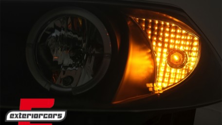 Prednja svjetla Angel Eyes (crna) / RENAULT MEGANE 2 (2002-2005), LPRE12