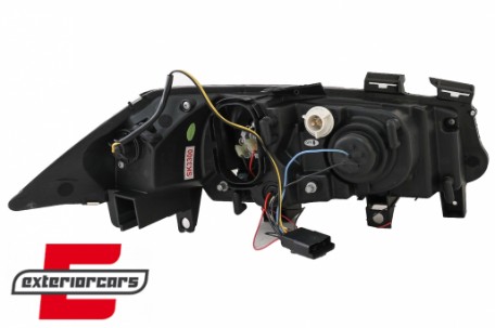 Prednja svjetla Angel Eyes (crna) / RENAULT MEGANE 2 (2002-2005), LPRE12