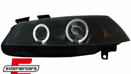 Prednja svjetla Angel Eyes (crna) / RENAULT MEGANE 2 (2002-2005), LPRE12