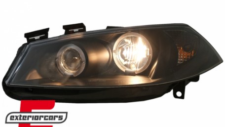Prednja svjetla Angel Eyes (crna) / RENAULT MEGANE 2 (2002-2005), LPRE12