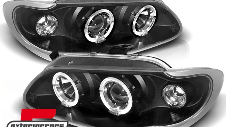 Prednja svjetla Angel Eyes (crna) / RENAULT MEGANE/SCENIC (96-99), LPRE06