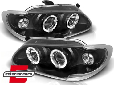 Prednja svjetla Angel Eyes (crna) / RENAULT MEGANE/SCENIC (96-99), LPRE06