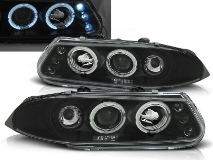 Prednja svjetla Angel Eyes (crna) / Rover 200 (1995-2000), LPRO02