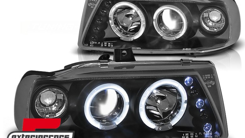 Prednja svjetla Angel Eyes (crna) / SEAT IBIZA/CORDOBA (93-99), LPSE04