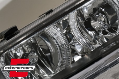 Prednja svjetla Angel Eyes (crna) / Seat Leon Toledo (1999-2004), LPSE06