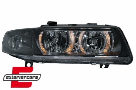 Prednja svjetla Angel Eyes (crna) / Seat Leon Toledo (1999-2004), LPSE06