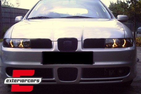 Prednja svjetla Angel Eyes (crna) / Seat Leon Toledo (1999-2004), LPSE06