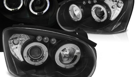 Prednja svjetla Angel Eyes (crna) / Subaru Impreza II GD (2003-2005), LPSU04