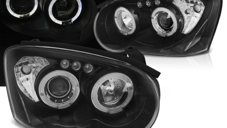 Prednja svjetla Angel Eyes (crna) / Subaru Impreza II GD (2003-2005), LPSU04