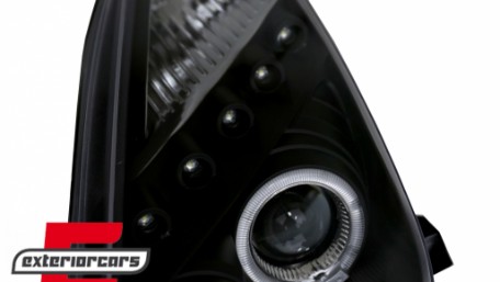 Prednja svjetla Angel Eyes (crna) / Toyota Celica T230 (1999-2005), LPTO14