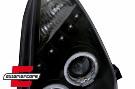 Prednja svjetla Angel Eyes (crna) / Toyota Celica T230 (1999-2005), LPTO14