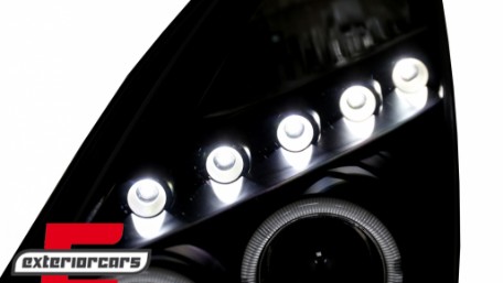 Prednja svjetla Angel Eyes (crna) / Toyota Celica T230 (1999-2005), LPTO14