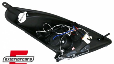 Prednja svjetla Angel Eyes (crna) / Toyota Celica T230 (1999-2005), LPTO14
