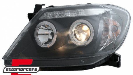 Prednja svjetla Angel Eyes (crna) / Toyota Hilux (2005-2011), LPTO08
