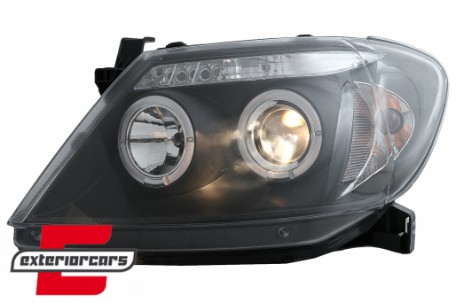 Prednja svjetla Angel Eyes (crna) / Toyota Hilux (2005-2011), LPTO08