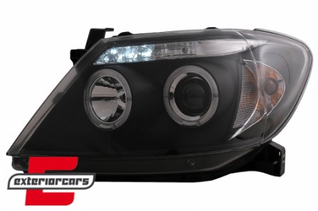 Prednja svjetla Angel Eyes (crna) / Toyota Hilux (2005-2011), LPTO08