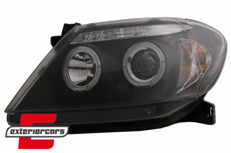 Prednja svjetla Angel Eyes (crna) / Toyota Hilux (2005-2011), LPTO08