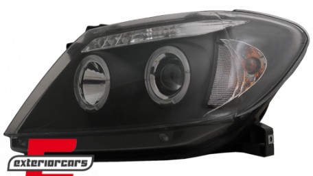 Prednja svjetla Angel Eyes (crna) / Toyota Hilux (2005-2011), LPTO08