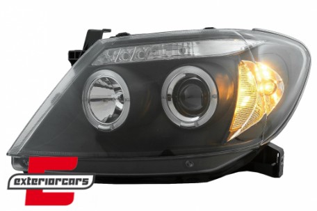 Prednja svjetla Angel Eyes (crna) / Toyota Hilux (2005-2011), LPTO08