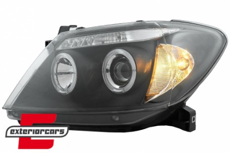Prednja svjetla Angel Eyes (crna) / Toyota Hilux (2005-2011), LPTO08