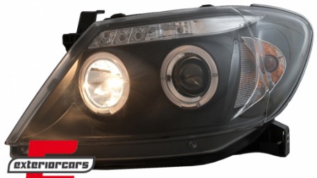 Prednja svjetla Angel Eyes (crna) / Toyota Hilux (2005-2011), LPTO08
