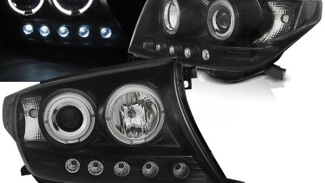 Prednja svjetla Angel Eyes (crna) / Toyota Land Cruiser FJ200 (2007-2012), LPTO33