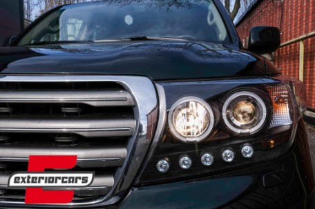 Prednja svjetla Angel Eyes (crna) / Toyota Land Cruiser FJ200 (2007-2012), LPTO33