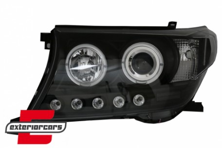Prednja svjetla Angel Eyes (crna) / Toyota Land Cruiser FJ200 (2007-2012), LPTO33