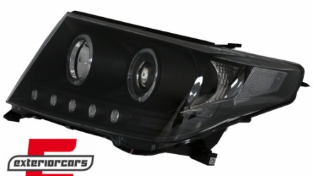 Prednja svjetla Angel Eyes (crna) / Toyota Land Cruiser FJ200 (2007-2012), LPTO33