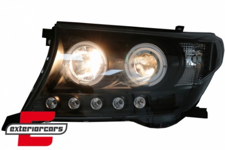 Prednja svjetla Angel Eyes (crna) / Toyota Land Cruiser FJ200 (2007-2012), LPTO33