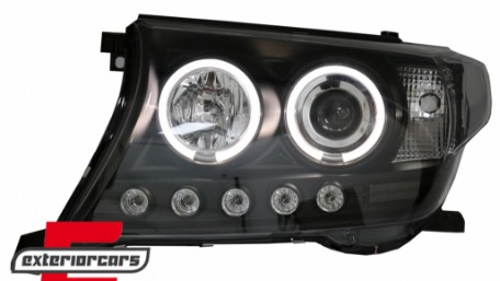 Prednja svjetla Angel Eyes (crna) / Toyota Land Cruiser FJ200 (2007-2012), LPTO33