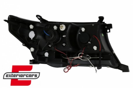 Prednja svjetla Angel Eyes (crna) / Toyota Land Cruiser FJ200 (2007-2012), LPTO33