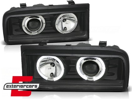 Prednja svjetla Angel Eyes (crna) / Volkswagen Corrado (1988-1995), LPVW36