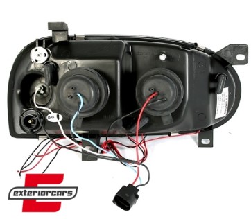 Prednja svjetla Angel Eyes (crna) / Volkswagen Golf 3 (09.1991-08.1997), LPVW04