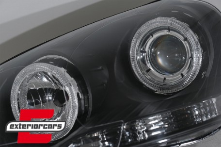 Prednja svjetla Angel Eyes (crna) / Volkswagen Golf 5 (2003-2008), LPVWH7