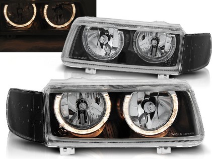 Prednja svjetla Angel Eyes (crna) / Volkswagen Passat B4 (11.1993-05.1997), LPVW41